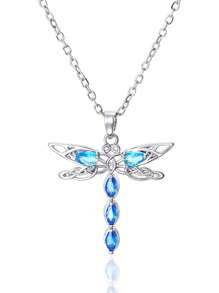 1 件奢华锆石项链女士珠宝女士 925 纯银优雅锁骨项链精美珠宝礼物适合女孩日常生活约会装饰 - 款式1 - 查看 6