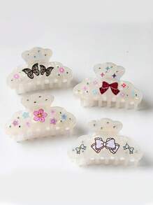 1pc 8cm Hair Claw Clip, Hairpin Headpiece, 2025 New Style