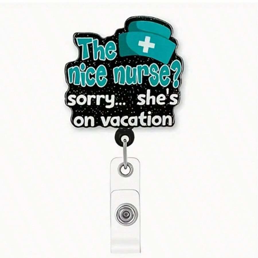 1pc Versatile Badge Reel With 360-Degree Rotation - Perfect For Nurses, Doctors, Teachers, And Students - Multicolor - View 1