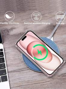 1 pieza de vidrio templado + 1 pieza de funda transparente de teléfono móvil con agujero para airbag para 16 Promax16e 15 14 13 12 11 Pro Max X XS XR Mini 7 8 14 Plus, Protector de pantalla de vidrio para 14 15 Pro Max