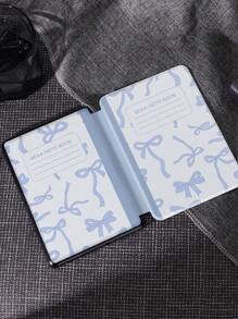 Ayotu Leopard Print & Bow Notebook Style Protective Case, Compatible With Kindle 11th Gen (2024 Release) / Kindle Paperwhite 12th Gen 2024, Auto Wake/Sleep Feature