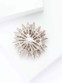 Modische Strass-Sonnenblumen-Brosche für Frauen, Kleidung, Anzugnadel, Accessoire, Party, Bankett, Geschenk