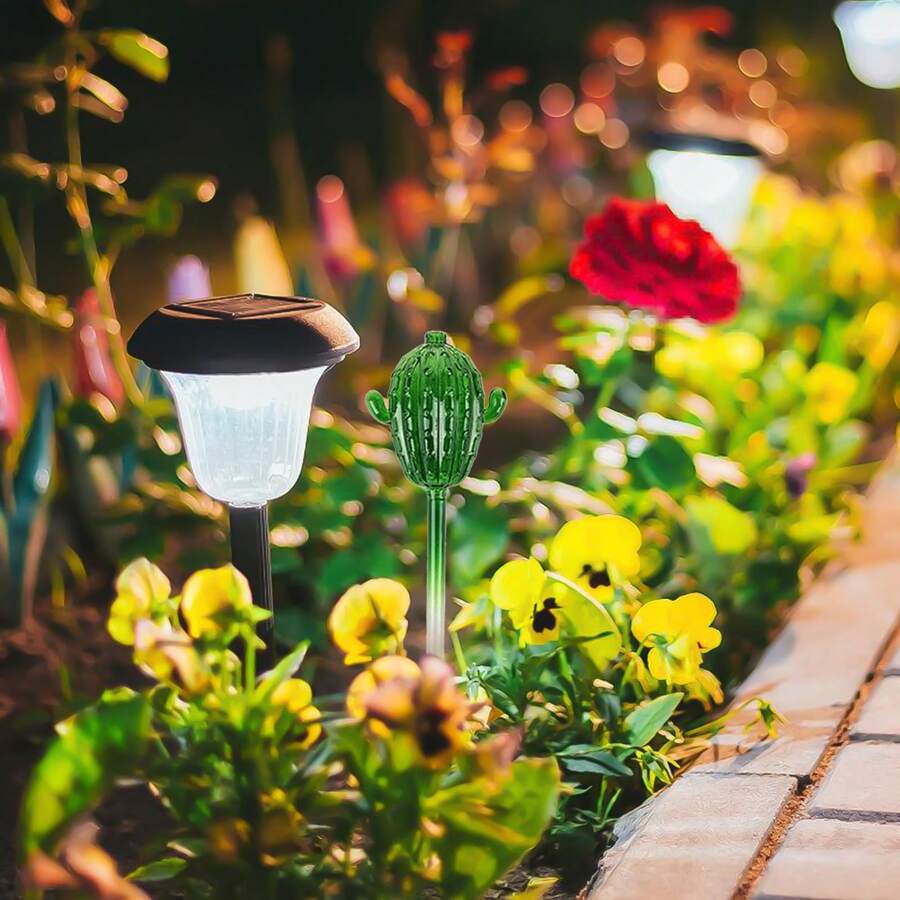 Cactus Water Drip Irrigation Device With Cute Shape Design Portable Potted Plant Waterer Suitable For Home Office School - Green - View 1