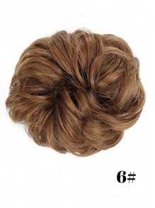 Messy Bun Hairpiece Elastic Wavy Curly Bun Elastic Hair Extension Synthetic Hairpiece Suitable For Women Girls