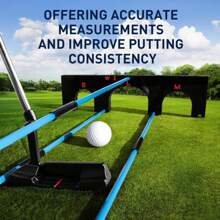 FINGER TEN Golf Training Aid Aim Gate With 6 Alignment Sticks And 5 Different Swing Plane Angles Professional - Black - View 6