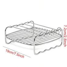 Air Fryer Baking Rack Metal Square/Round/Rectangle Oven Grill Racks Airfryer Accessories For Cosori,Instant Vortex,Gourmia,Foodi