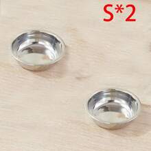 1 pièce/2 pièces Bol en acier inoxydable pour chat/chien, bol pour nourriture et eau pour animaux de compagnie, anti-dérapant et anti-morsure, durable