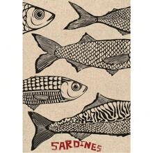 1pc Colorful Sardine Lobsters Crabs Fish Marine Animals Canvas Paintings Kitchen Living Room Home Decoration No Frame