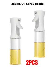 1pc/2pcs Oil Spray Bottle, Spray Spray Bottle, Spray Spray Mist, Large Capacity Water Refill And Humidification Spray Bottle, Camping Cookware, Household Kitchen Spray Olive Oil, Barbecue Oil Control, Fat Reduction, Anti-Drop Plastic Oil Spray Pot, Oil Spray Pot Kitchen, Spray Bottle, No Hanging Oil, Leakproof, Barbecue And Baking Small Oil Pot - Multicolor - View 7
