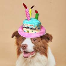 1 件宠物生日帽，猫/狗生日礼物帽玩具，宠物节日帽，猫/狗玩具，宠物快乐玩耍配件