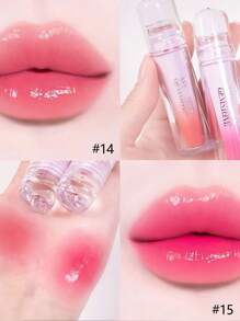 ETUDE My Own Gemstone Over Glowy Tint 15 G.T，水润光泽，轻盈不粘腻，闪耀光泽，唇部高光，3D 光泽效果，日常妆容，韩国化妆品，3g/0.106fl.Oz。 - #15 G.T - 查看 9