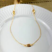 Colar Choker Conchas Buzios Banhado Ouro 18K