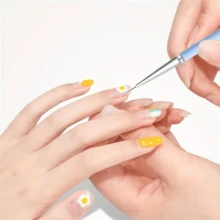 15 PCS Nail Art Brush Set - Gradient Long Handle Design ,Gradient Nail Art Brush Set For Salon & Home Manicure