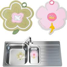 1 件花朵硅胶浴缸排水盖 - 安全浴缸塞、可爱浴室装饰、必备浴室配件、家用防臭浴室防虫塞下水道密封件防臭防臭女神 - 彩色 - 查看 1