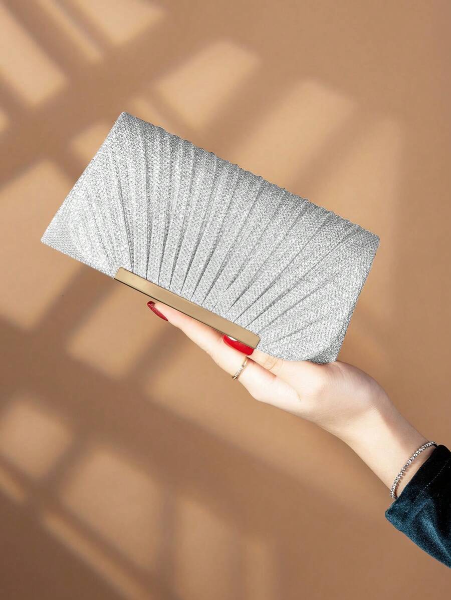 Elegant Mini Clutch Bags For Women, Shiny Envelope Bags, Metallic Evening Bags, Dress Handbags And Wallets For Women,Party Bag Perfect For Party Wedding