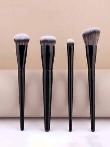 Set de 4 piezas de brochas de maquillaje que incluye brocha para base, brocha de sombra de ojos, brocha para polvo y brocha de contorno, de nuevo estilo