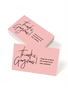Pink Thank You Card, Support My Small Business Card, Order Thank You Card, Small Business Thank You Card, Thank You Gift Card, Gift Card Packaging, Thank You Card Paper To Give To Seller As Gift, Thank You Card