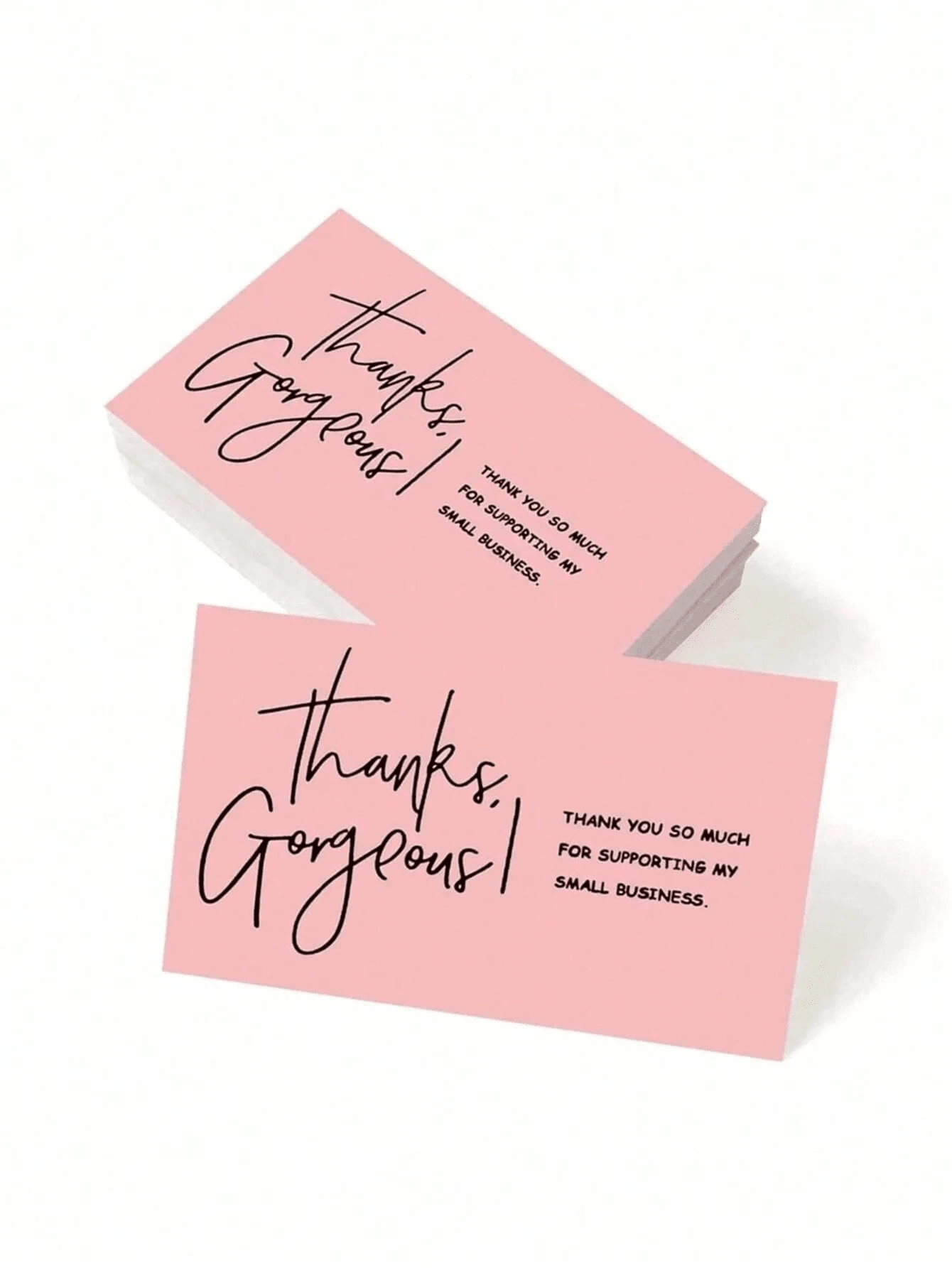 Pink Thank You Card, Support My Small Business Card, Order Thank You Card, Small Business Thank You Card, Thank You Gift Card, Gift Card Packaging, Thank You Card Paper To Give To Seller As Gift, Thank You Card