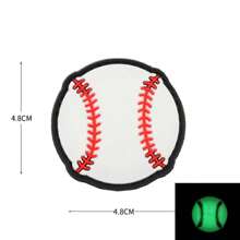 1 件 Tacopsgear 运动球士气贴，背面带胶，3D PVC 钩环臂贴，适用于包袋、服装、头盔、户外装备 - 背包和设备贴纸套装，带几何图案 PVC 塑料