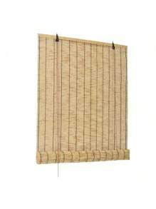ARISE-Bamboo Effect Roller Blind,Bamboo Roller Blind,Breathable Blackout Curtains,Roller Blinds For Windows,Suitable For Indoor And Outdoor,Variety Of Sizes - Màu be - Xem 1
