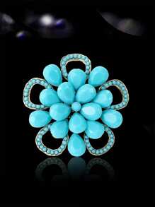 Spilla bohémien alla moda a fiori turca per accessori di abiti da donna, vestiti, tailleur, per feste, banchetti, regalo