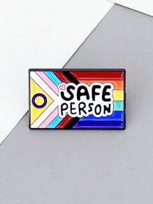 创意英文合金徽章 多色国旗胸针 学生背包 帽子金属配饰别针 适合情侣。英文问候胸针