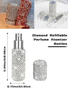 1pc Refillable Perfume Spray Bottle | 10ml Portable Travel Spray Bottle For Carrying - Multicolor - View 3
