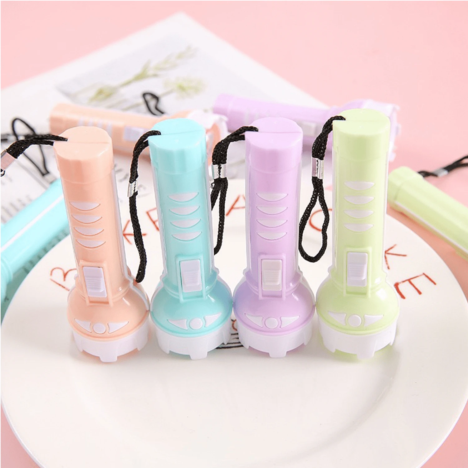 Mini LED Flashlight Bright Toy Lights, Keychain LED Lights, Halloween Filler Gifts, Home & Party Favors,Christmas - Multicolor - View 1