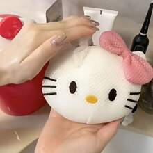 Sanrio Sanrio Hello Kitty badpuff: zacht, luxe net, rugreiniger, verbeterde bubbelverspreiding, perfect voor een luxe badervaring. Badkamerinrichting voor thuis, zomer.
