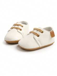 婴儿鞋 男童女童 婴儿运动鞋 防滑橡胶底 幼儿婴儿床 学步鞋 - 白色 - 查看 8