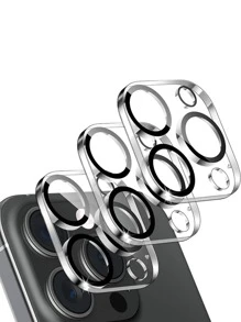 3pcs Camera Lens Protective Film For 16 15 14 13 12 11 Pro Max 12mini 13mini 9H Tempered Glass Scratch Camera Lens Resistant High-Definition Transparent