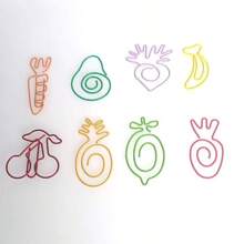 15pcs Multi-Color Fruit Metal Paper Clips - Cute And Lightweight, Perfect For Office Document Organization And Fun Document Classification, Used As Paper Clips