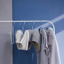4pcs Shoes Drying Rack, Stainless Steel Shoe Hangers For Household, Stainless Steel Shoe Hangers - 2/4 Packs, Metal Space-Saving Rack With Hooks For Closet Organization, Unfinished Metal Construction, Waterproof And Rust-Resistant, Easy To Assemble, Versatile Home And Laundry Footwear Storage Accessory,Spring,Minimalist,Summer Tops