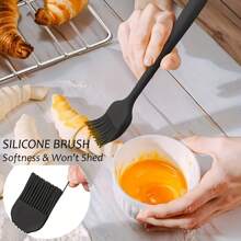 6 Pieces Silicone Kitchen Kitchenware Set - Non-Stick Heat Resistant Baking Tool With Scraper, Brush & Flipper - Cooking Accessories, Baking Tools For Baking, Cooking & Mixing, Dishwasher Washable, Easy To Clean, Kitchen Utensils, Kitchen Supplies