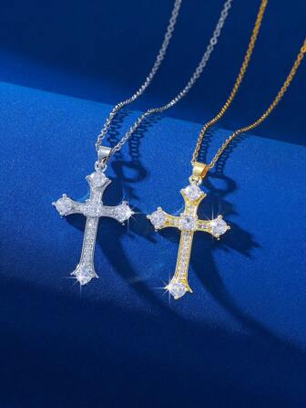 1 件小众设计简约吊坠项链，百搭男女通用休闲配饰