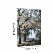 1 Pc Framed Romantic Secretive Forest Path Landscape Wall Art Canvas Poster Painting Wall Decor For Bedroom Living Room