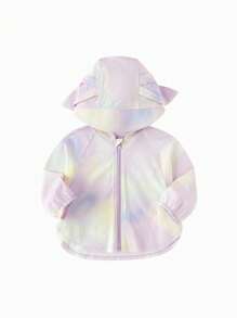 Balabala Baby Hooded Sun Protection Jacket, 2025 Summer Cute Loose Outerwear - Red Hue - View 5