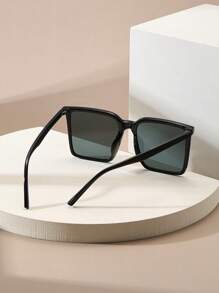 方形大框改良型太阳镜度假街拍太阳镜女士墨镜不复古PC（聚碳酸酯）太阳镜四季款 - 彩色 - 查看 2