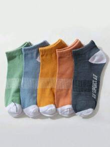 20/10 Pairs Of Boys' Big Kids And Youth Cloth Label Socks, Comfortable, Basketball Socks, Can Be Matched With Sports Shoes And Casual Shoes