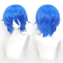 FULCRUM Short Straight Anime Cosplay Wig, Suitable For Parties, Christmas And Other Occasions, Synthetic Layered Short Hair Wig With Bangs, Unisex - Multicolor - View 39
