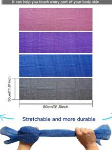 1 pieza/3 piezas/5 piezas Esponja de baño de red africana exfoliante, toalla de baño de nailon para alisar y frotar la piel diariamente