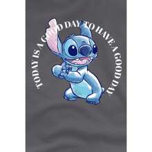 Disney Lilo & Stitch Mens Good Day T-Shirt (Charcoal) - 灰色 - 查看 3
