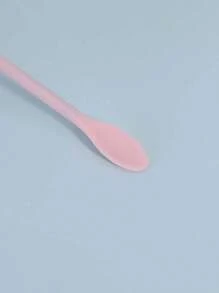 1pc Cosmetic Scoop Made Of Silicone, Both Ends Can Be Used For Foundation, Face Cream, Etc. Can Be Scooped Up