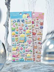 可爱动物组合贴纸 趣味创意贴纸 DIY手工贴纸 3D立体泡泡贴 可粘贴在手机壳、笔记本、贴纸书上