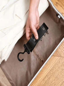 1 Men's And Women's Hat Storage Rack, Equipped With Multiple Clips And Hooks, Suitable For Wardrobe And Cabinet Door Hangers