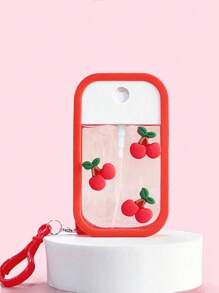 Portable Perfume Bottle, 1 Lovely Red Cherry Moisturizing Water Bottle, Hook Travel Portable Spray Bottle, Birthday Gift For Family And Friends, Gift Recommendation, Suitable For 50ml