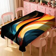 Multi-Functional Polyester Tablecloth - Colorful Patterns, Waterproof And Stain-Resistant, Easy To Clean For Indoor/Outdoor Use - Ideal For Picnics, Parties, Restaurants, Home Decor, And Gift-Giving - Multicolor - View 26