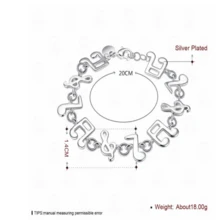 925 Silver Fashion Bracelet, Suitable For Daily Wear And Gift Giving - White - View 2