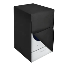 Funda Para Lavadora/Secadora de Carga Frontal con Pedestal con Cierre (Protector impermeable) - Negro - Ver 2