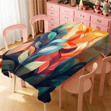 Multi-Functional Polyester Tablecloth - Colorful Patterns, Waterproof And Stain-Resistant, Easy To Clean For Indoor/Outdoor Use - Ideal For Picnics, Parties, Restaurants, Home Decor, And Gift-Giving - Multicolor - View 64